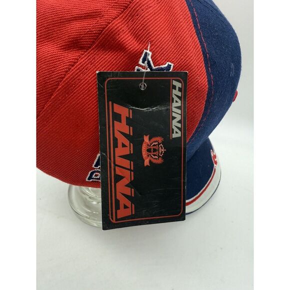Haina Red Sox Baseball Cap Hat Hook & Loop Back OSFM - Picture 5 of 6